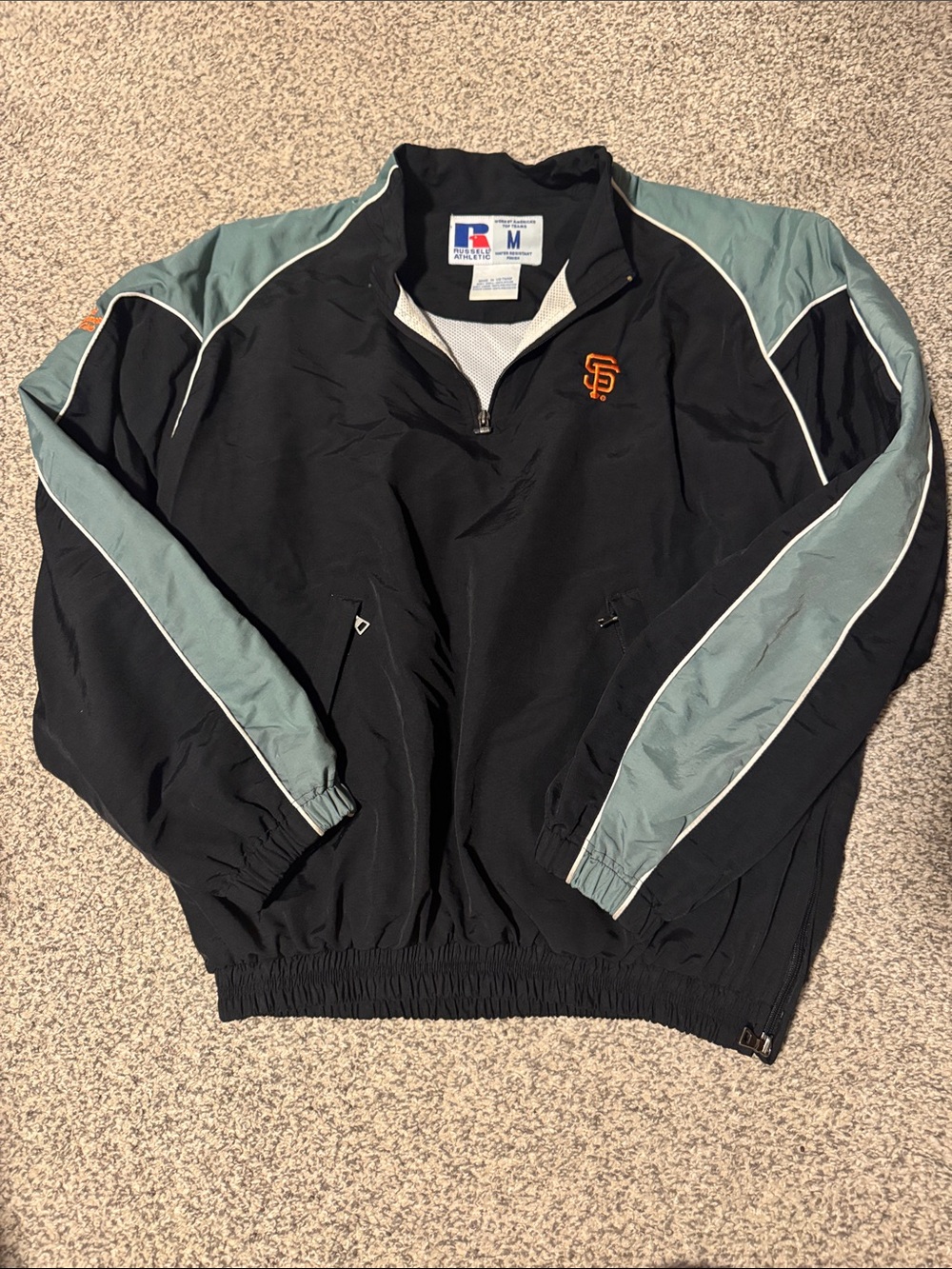 Russel Athletics SF Giants Golf Club 1/4 zip Jacket